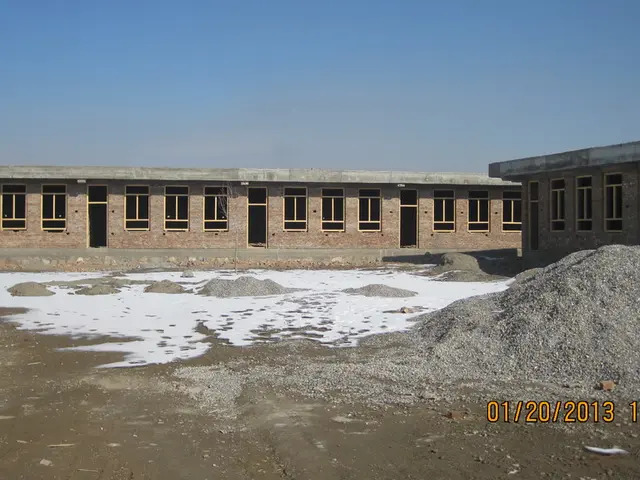 A mansion in the Cotswolds, seamlessly blending an 18th-century architectural aesthetic with a...