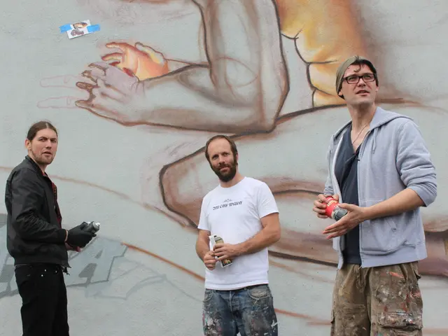 Graffiti-making workshops at Arnsberg station result in artistic creations by kids and teens,...