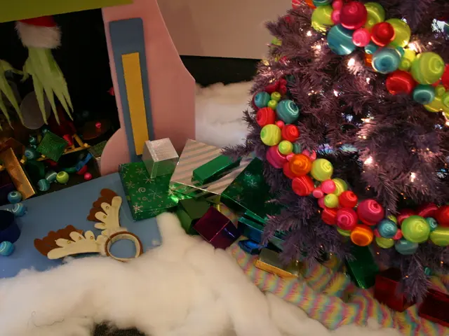 Holiday-themed Candy Land and Gingerbread themed slippers for festive footwear.