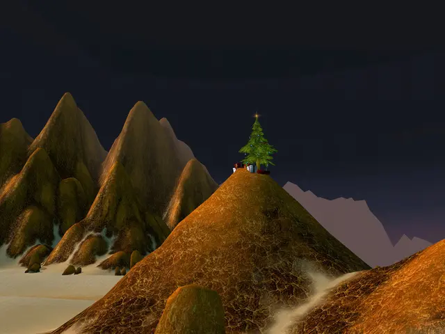 This is an animated picture and in this picture we can see mountains, stones on the ground,...