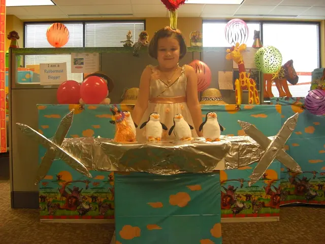 This picture is clicked inside. In the foreground there is a table on the top of which we can see a...